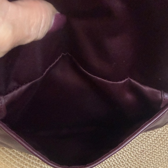 Coach Deep Purple Leather Shoulder Bag - Picture 5 of 15